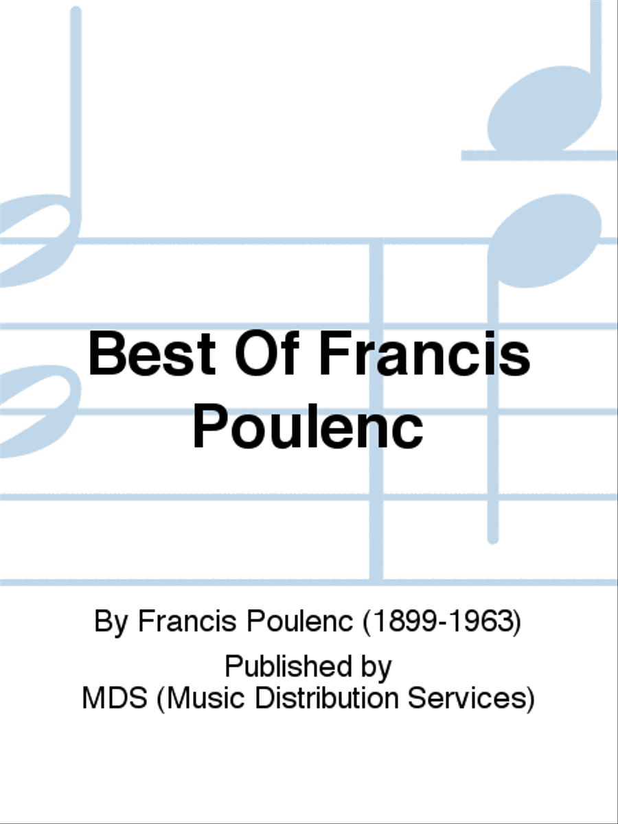 Best of Francis Poulenc Piano Solo scores gallery preview page 1