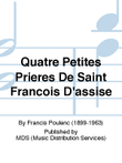 Quatre petites prières de Saint François d'Assise