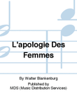 L'APOLOGIE DES FEMMES