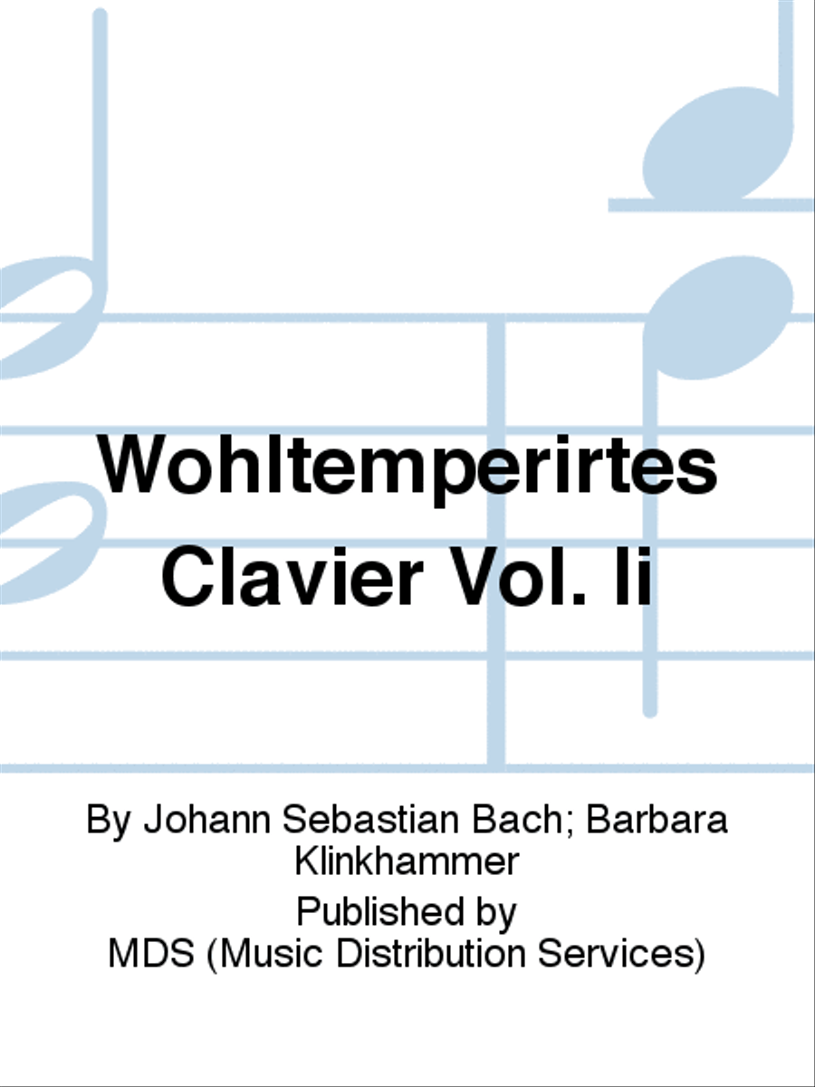 Wohltemperirtes Clavier Vol. II Harpsichord scores gallery preview page 1