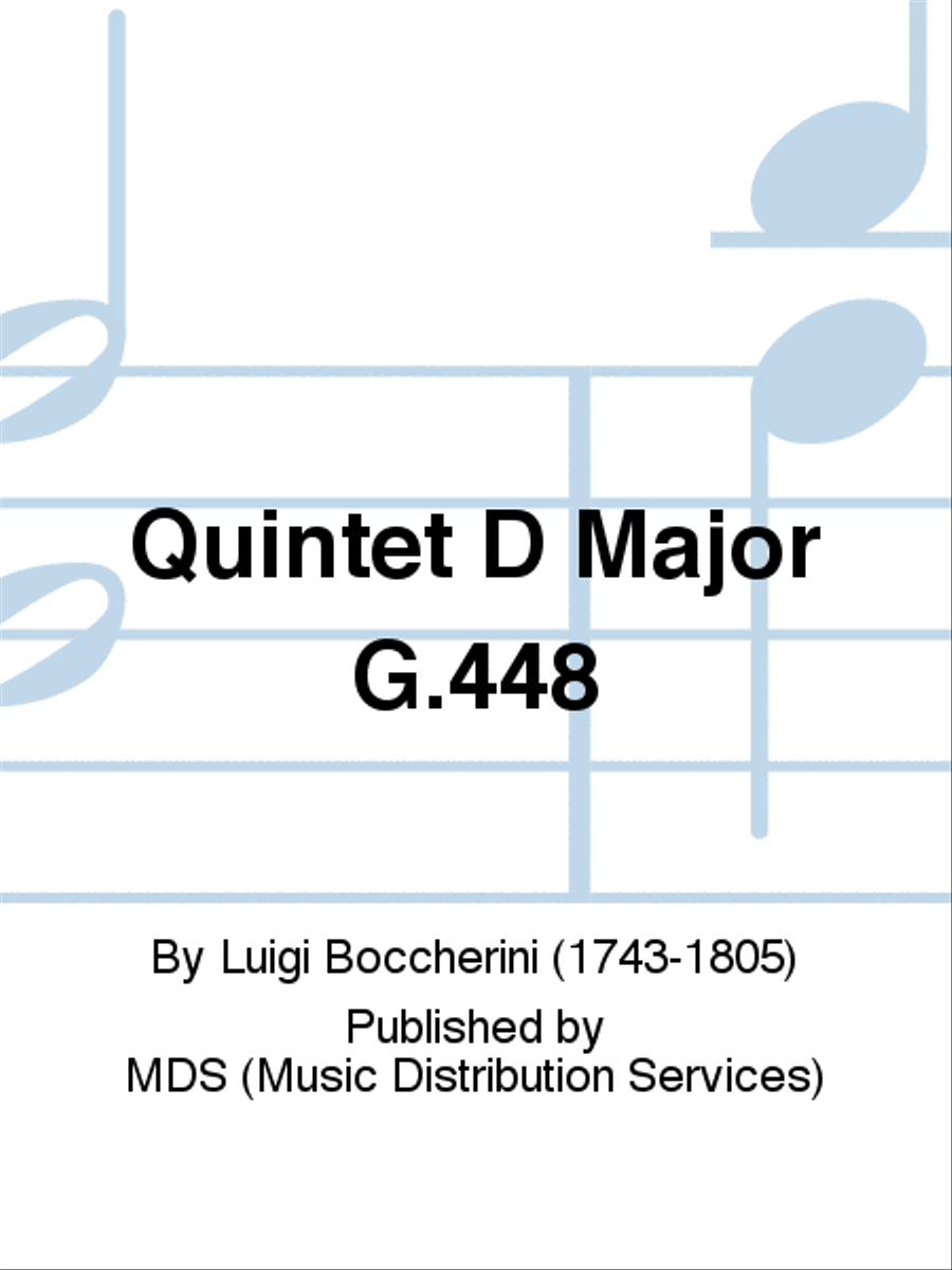 Quintet D major G.448 Guitar Ensemble scores gallery preview page 1