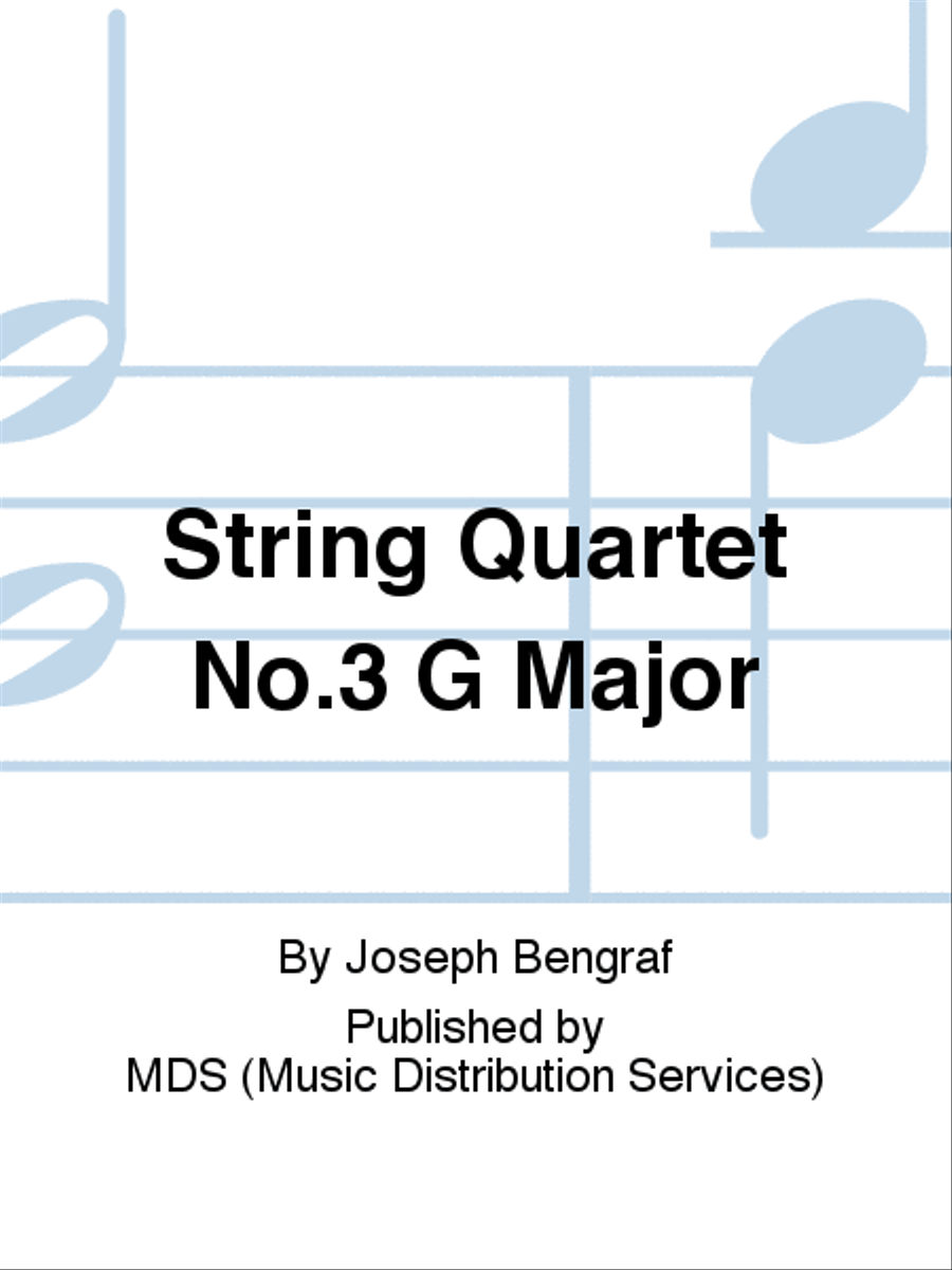String Quartet No.3 G major String Quartet scores gallery preview page 1