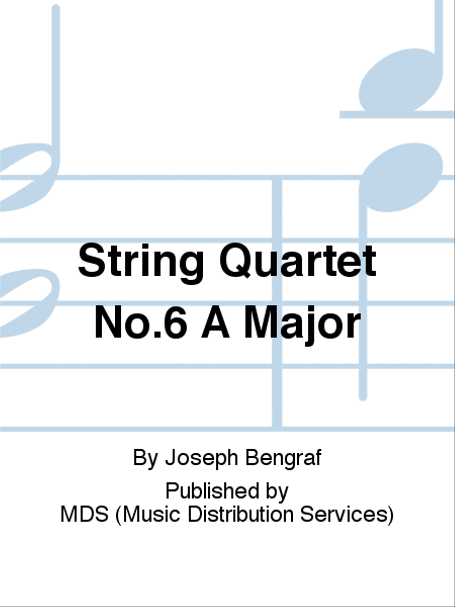 String Quartet No.6 A major String Quartet scores gallery preview page 1