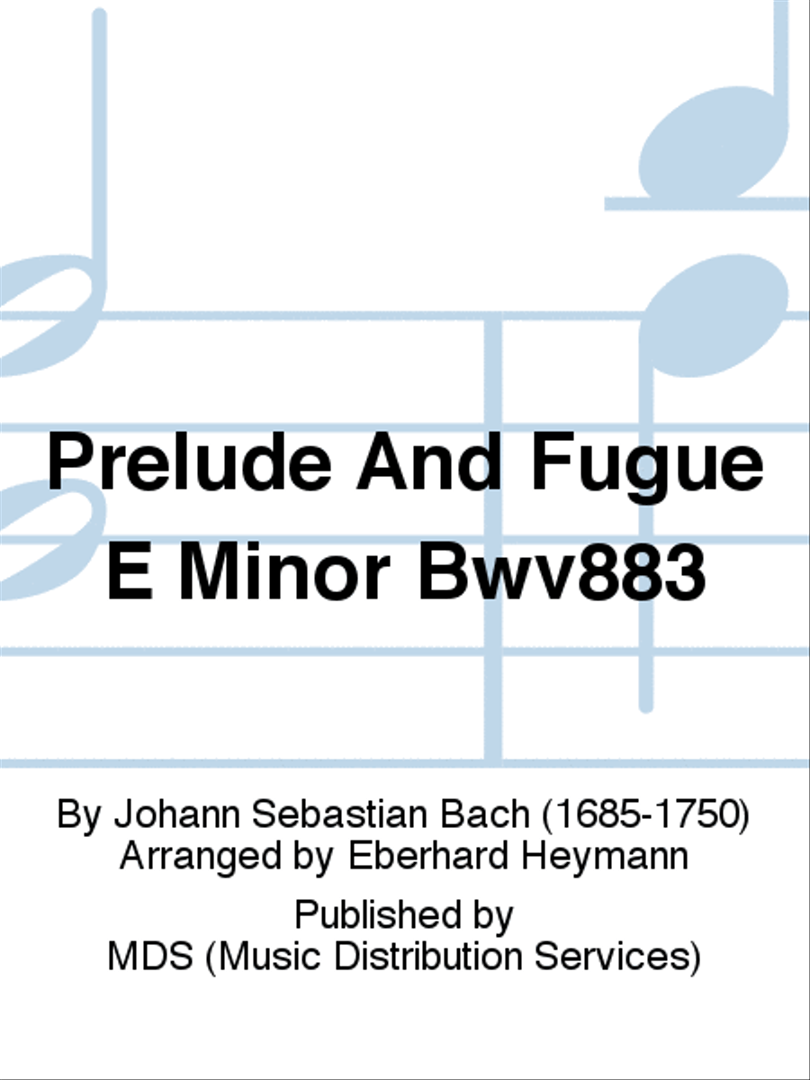Prelude and Fugue E minor BWV883 Cello scores gallery preview page 1