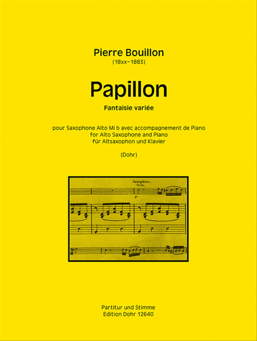Papillon Alto Saxophone scores gallery preview page 1