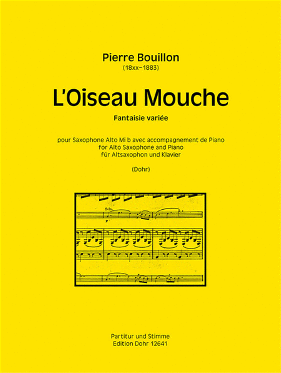 L'Oiseau Mouche Alto Saxophone scores gallery preview page 1