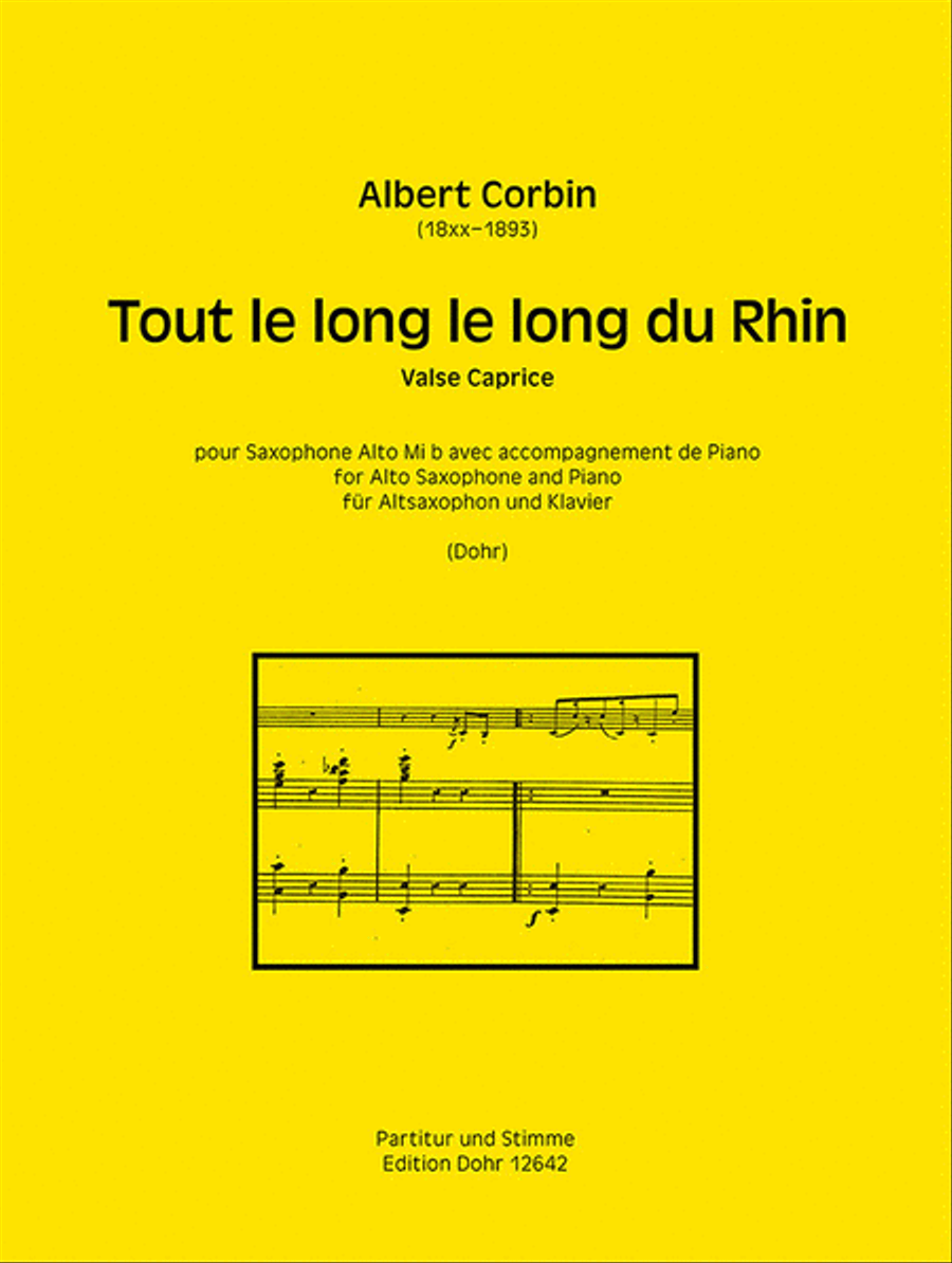 Tout le long le long du Rhin Alto Saxophone scores gallery preview page 1