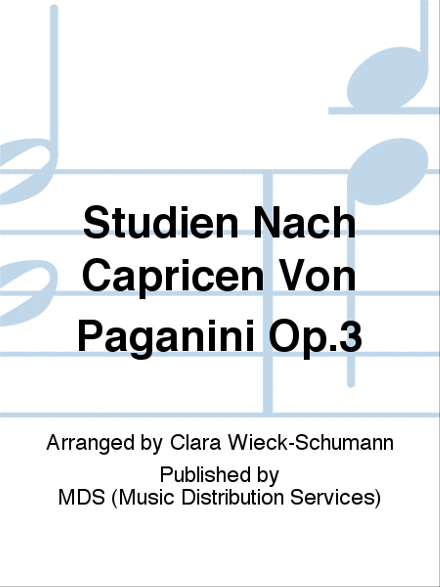 Studien nach Capricen von Paganini op.3 Piano Method scores gallery preview page 1