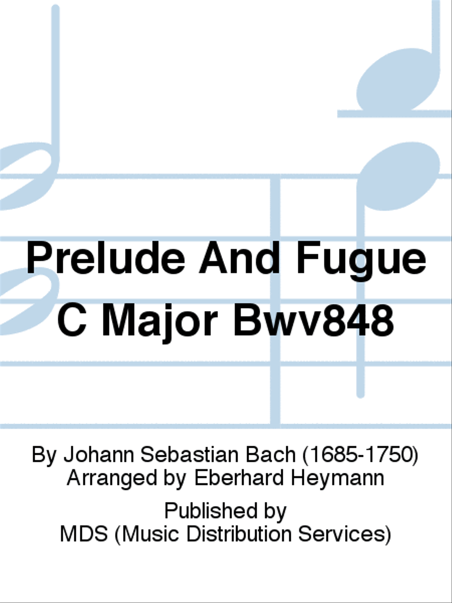 Prelude and Fugue C major BWV848 Classical Guitar scores gallery preview page 1