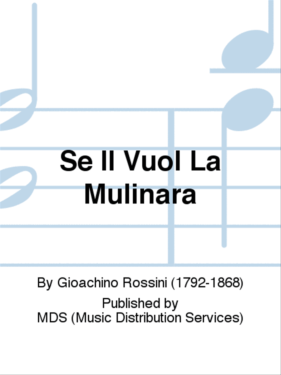 Se il vuol la mulinara Soprano Voice scores gallery preview page 1