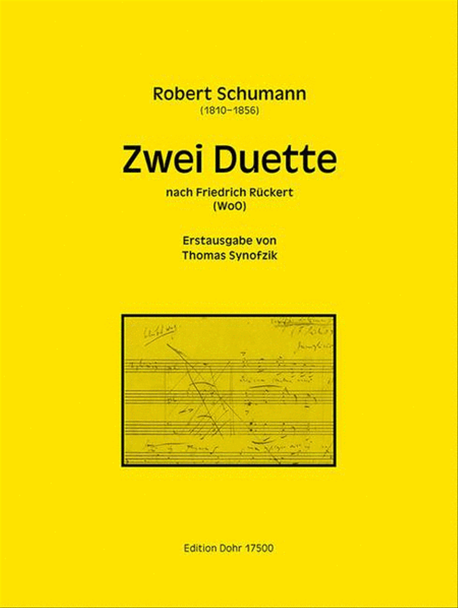 Two Duets Wo0 Piano Accompaniment scores gallery preview page 1