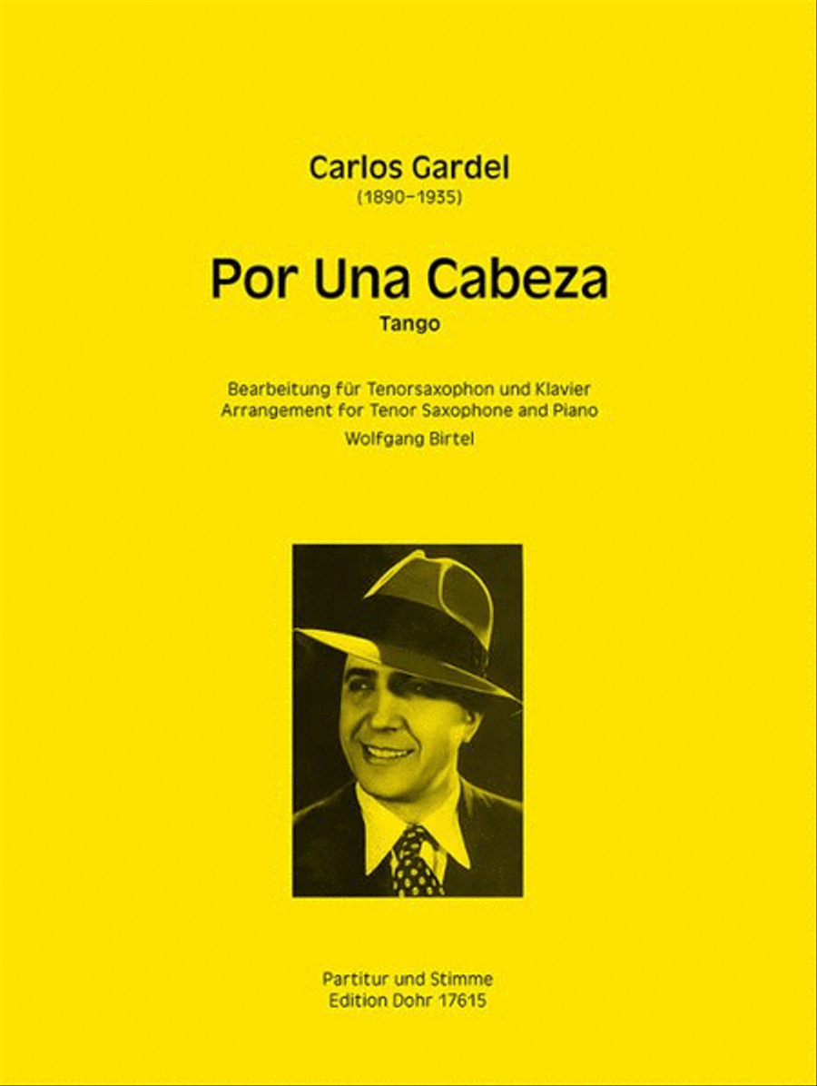 Por Una Cabeza Tenor Saxophone scores gallery preview page 1