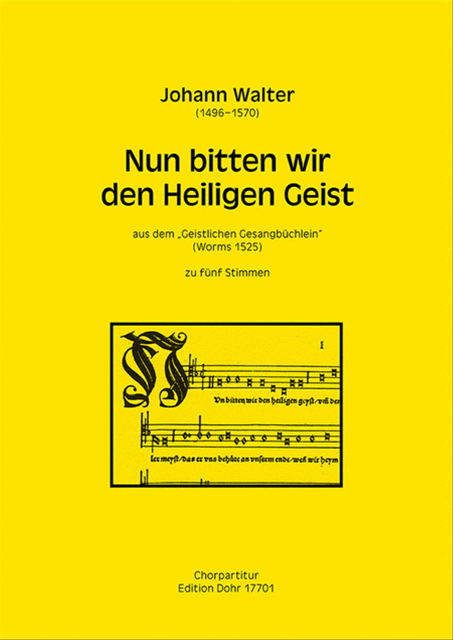 Nun bitten wir den Heiligen Geist SATTB scores gallery preview page 1