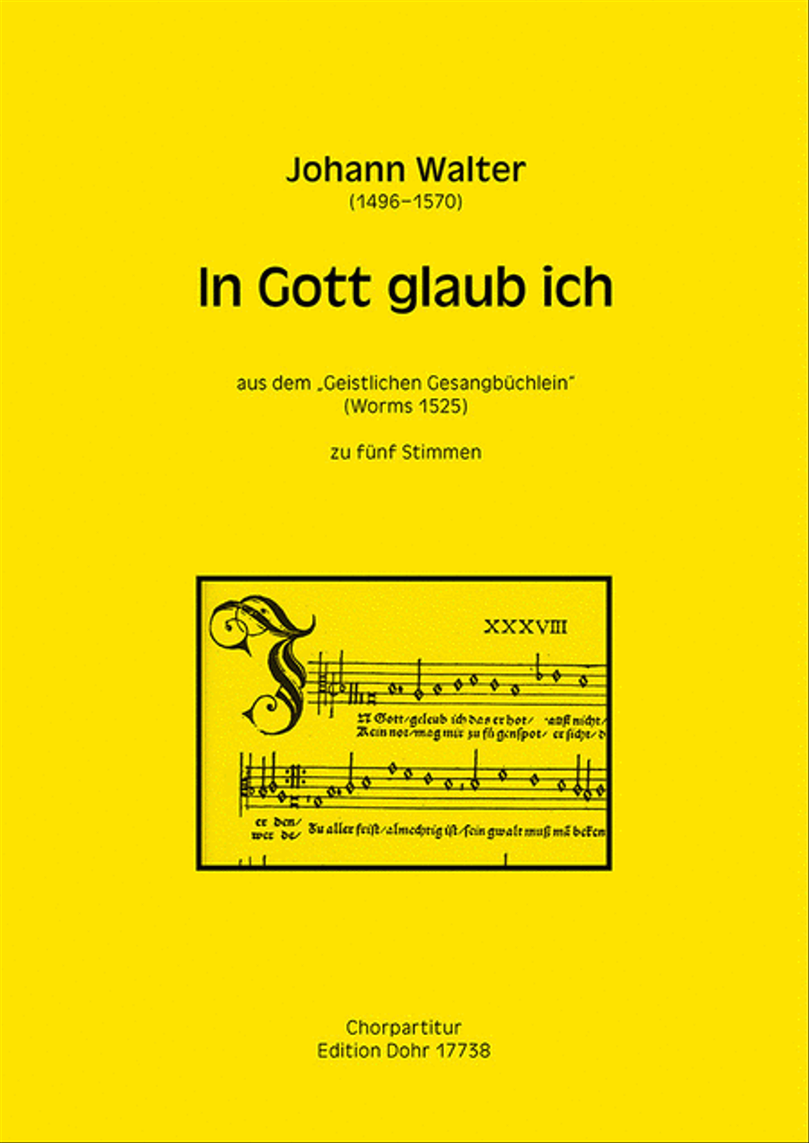 In Gott glaub ich SATTB scores gallery preview page 1