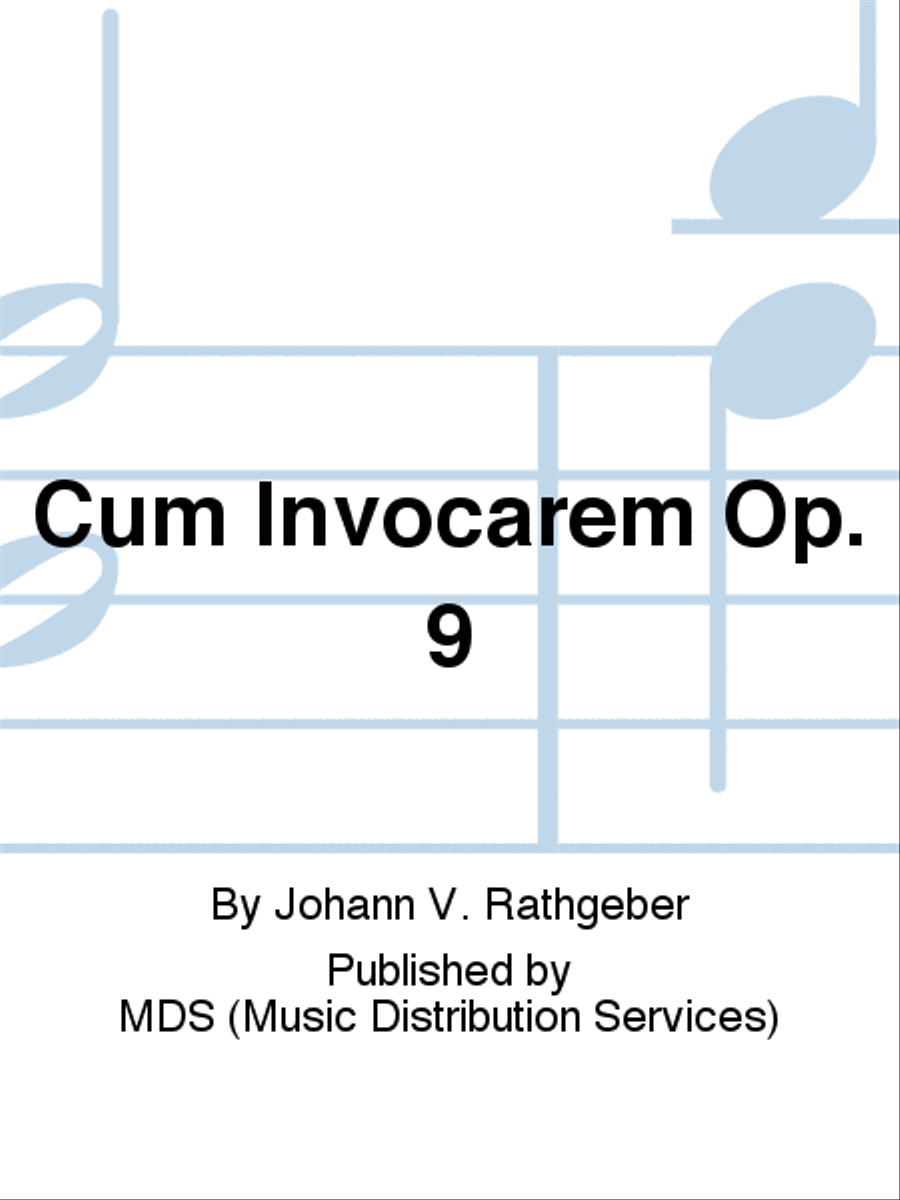 Cum invocarem op. 9 Choir scores gallery preview page 1