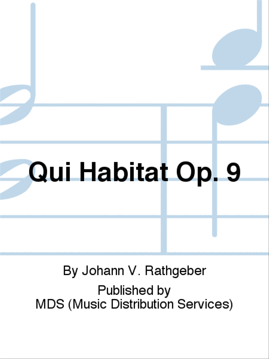 Qui habitat op. 9 Choir scores gallery preview page 1