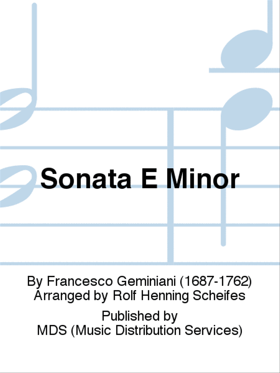 Sonata E Minor Alto Saxophone scores gallery preview page 1