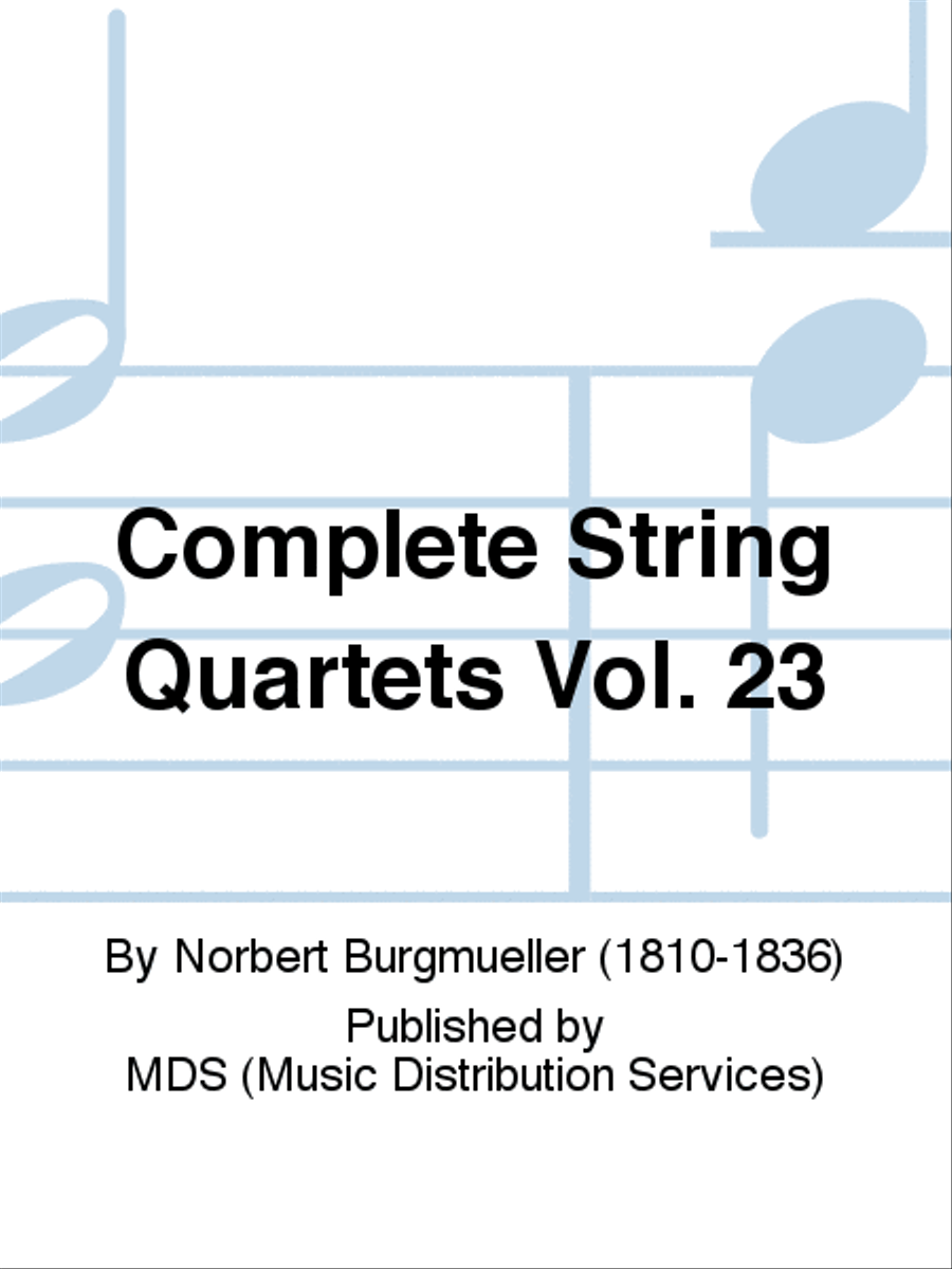 Complete String Quartets Vol. 23 String Quartet scores gallery preview page 1