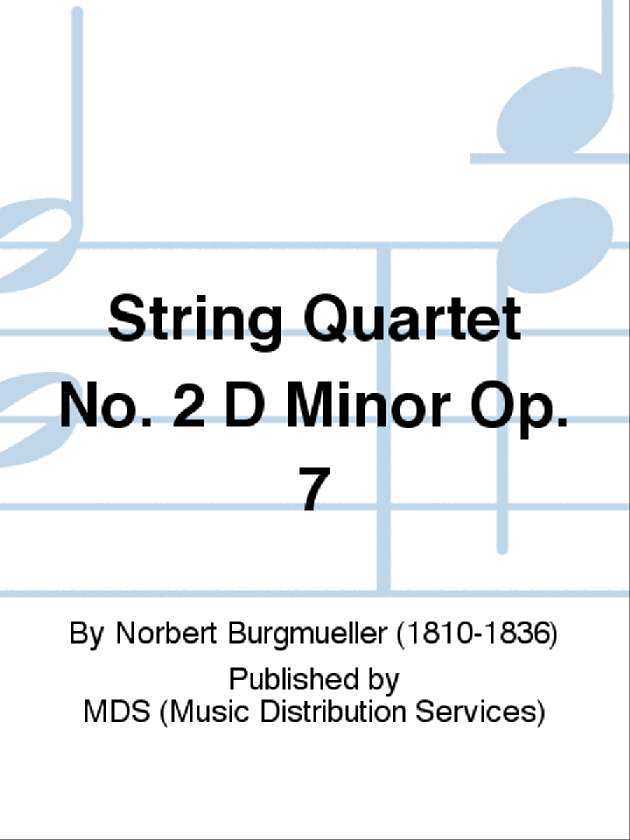 String Quartet No. 2 D Minor op. 7 String Quartet scores gallery preview page 1