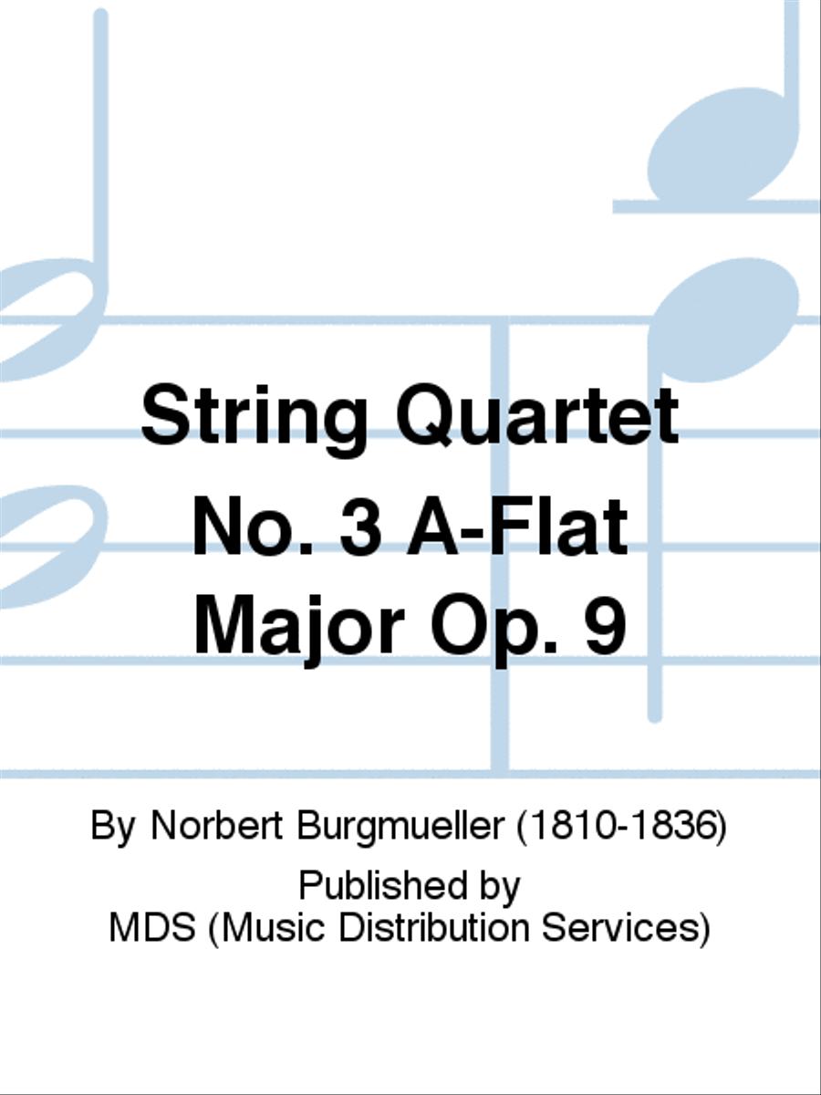 String Quartet No. 3 A-flat Major op. 9 String Quartet scores gallery preview page 1