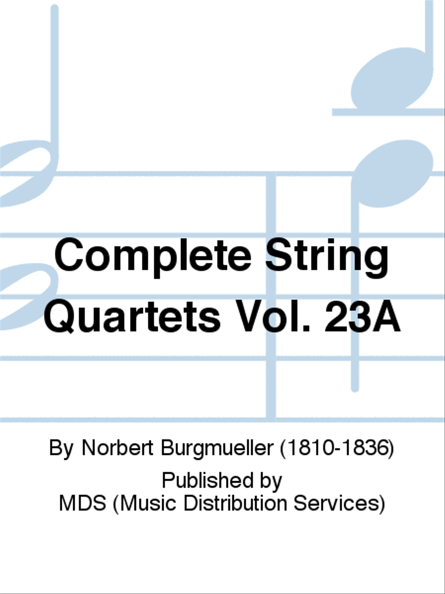 Complete String Quartets Vol. 23a String Quartet scores gallery preview page 1
