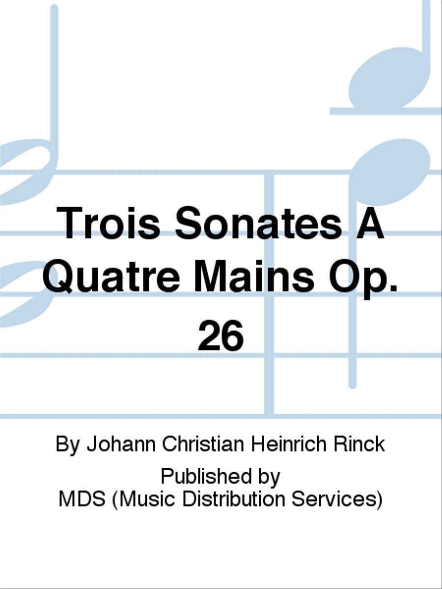 Trois Sonates à quatre mains op. 26 Piano Duet scores gallery preview page 1