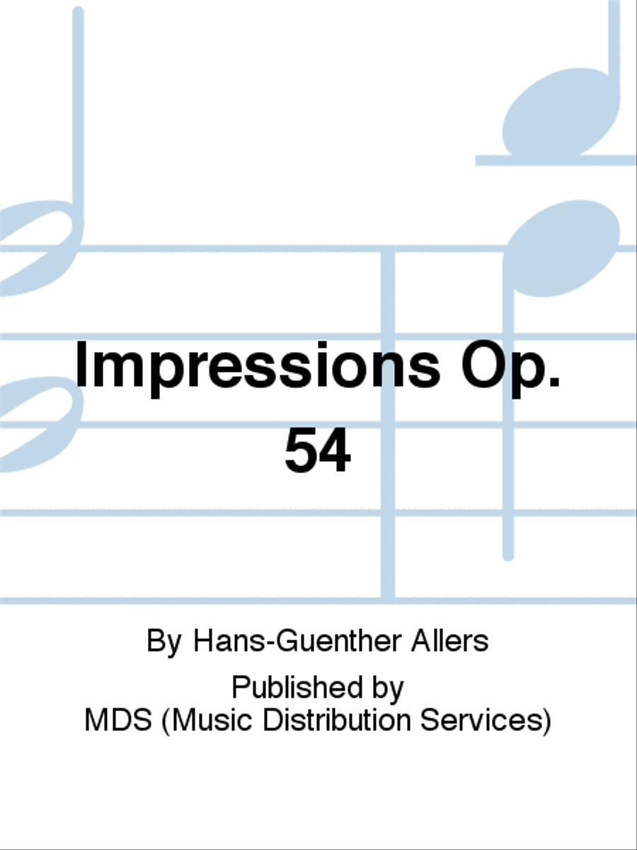 Impressions op. 54 Piano Duet scores gallery preview page 1