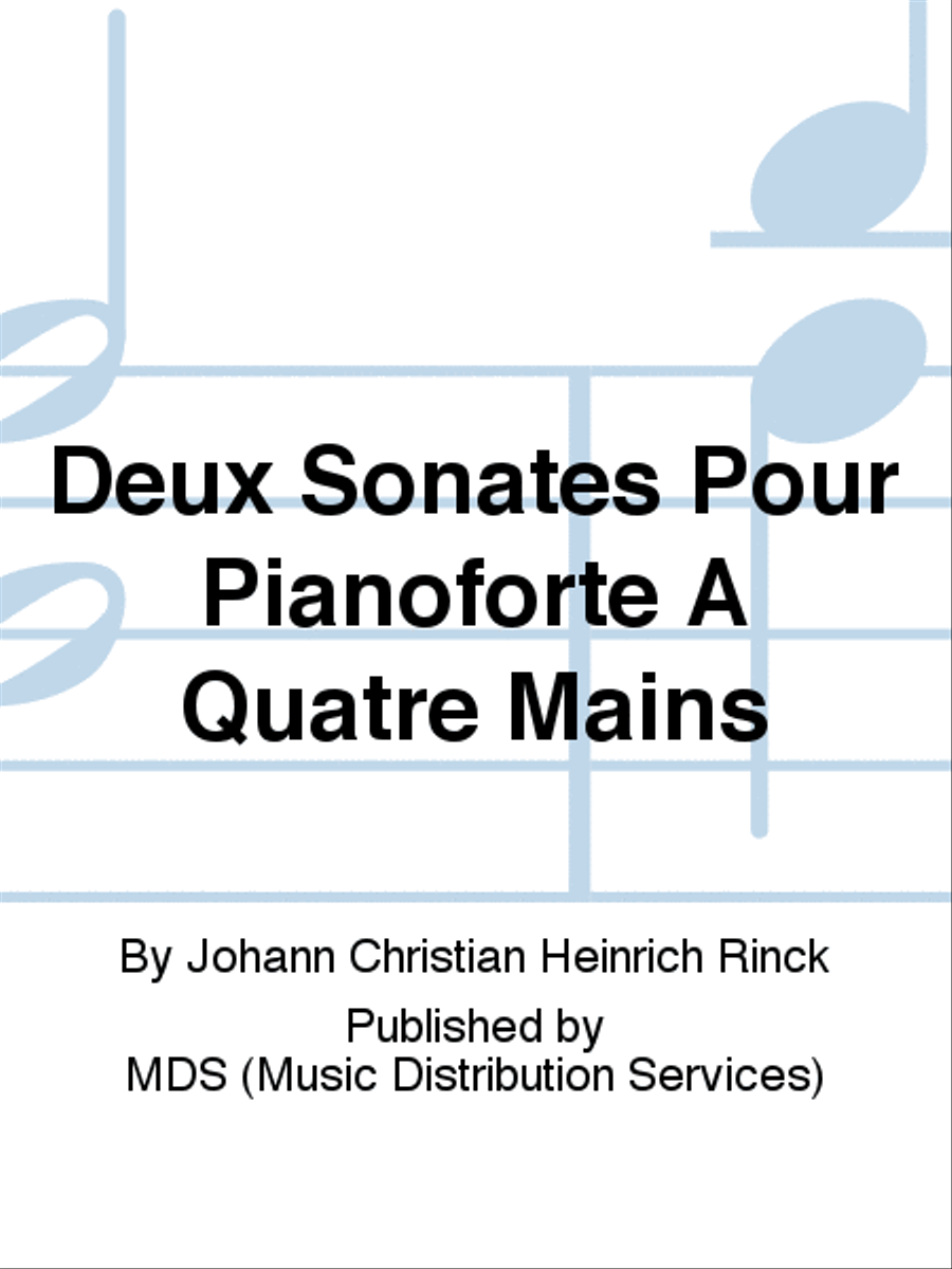 Deux Sonates pour Pianoforte à quatre mains Piano Duet scores gallery preview page 1