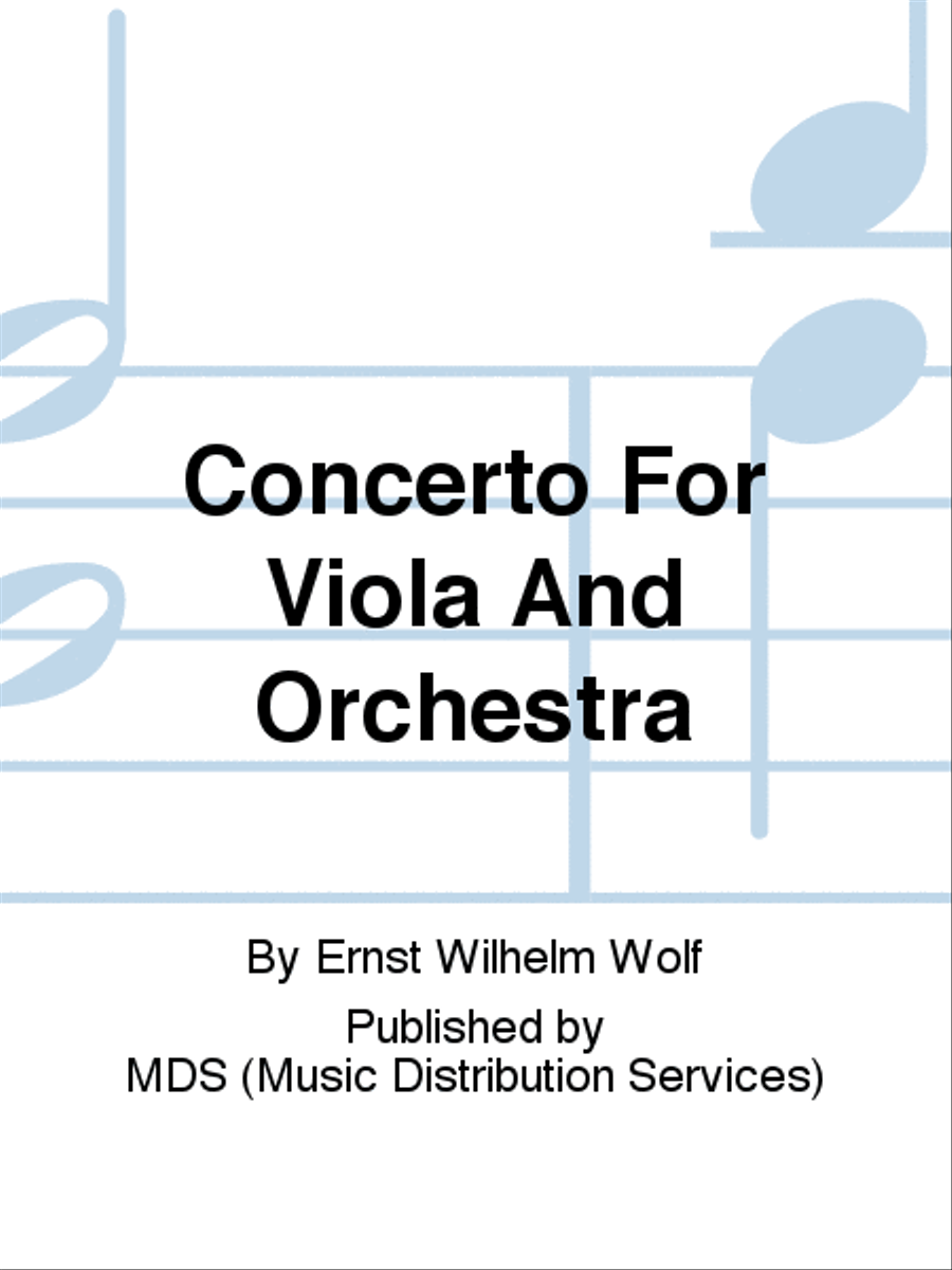 Concerto for Viola and Orchestra Piano Accompaniment scores gallery preview page 1