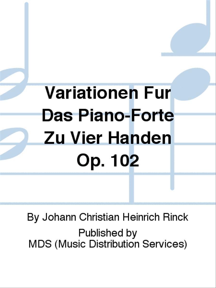Variationen für das Piano-Forte zu vier Händen op. 102 Piano Duet scores gallery preview page 1