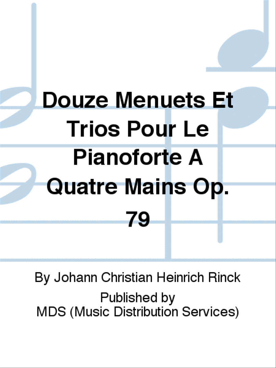 Douze Menuets et Trios pour le Pianoforte à quatre mains op. 79 Piano Duet scores gallery preview page 1