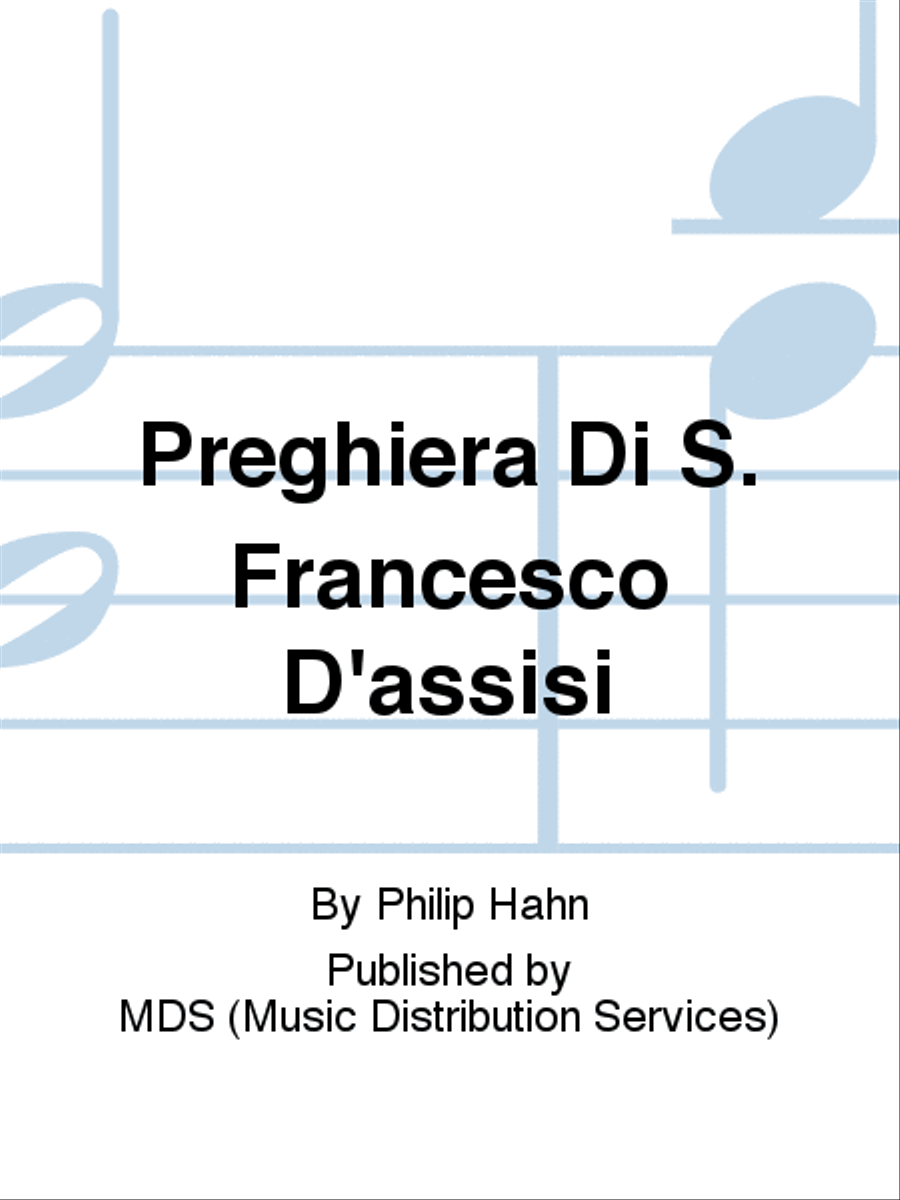 Preghiera di S. Francesco d'Assisi Mixed Choir scores gallery preview page 1