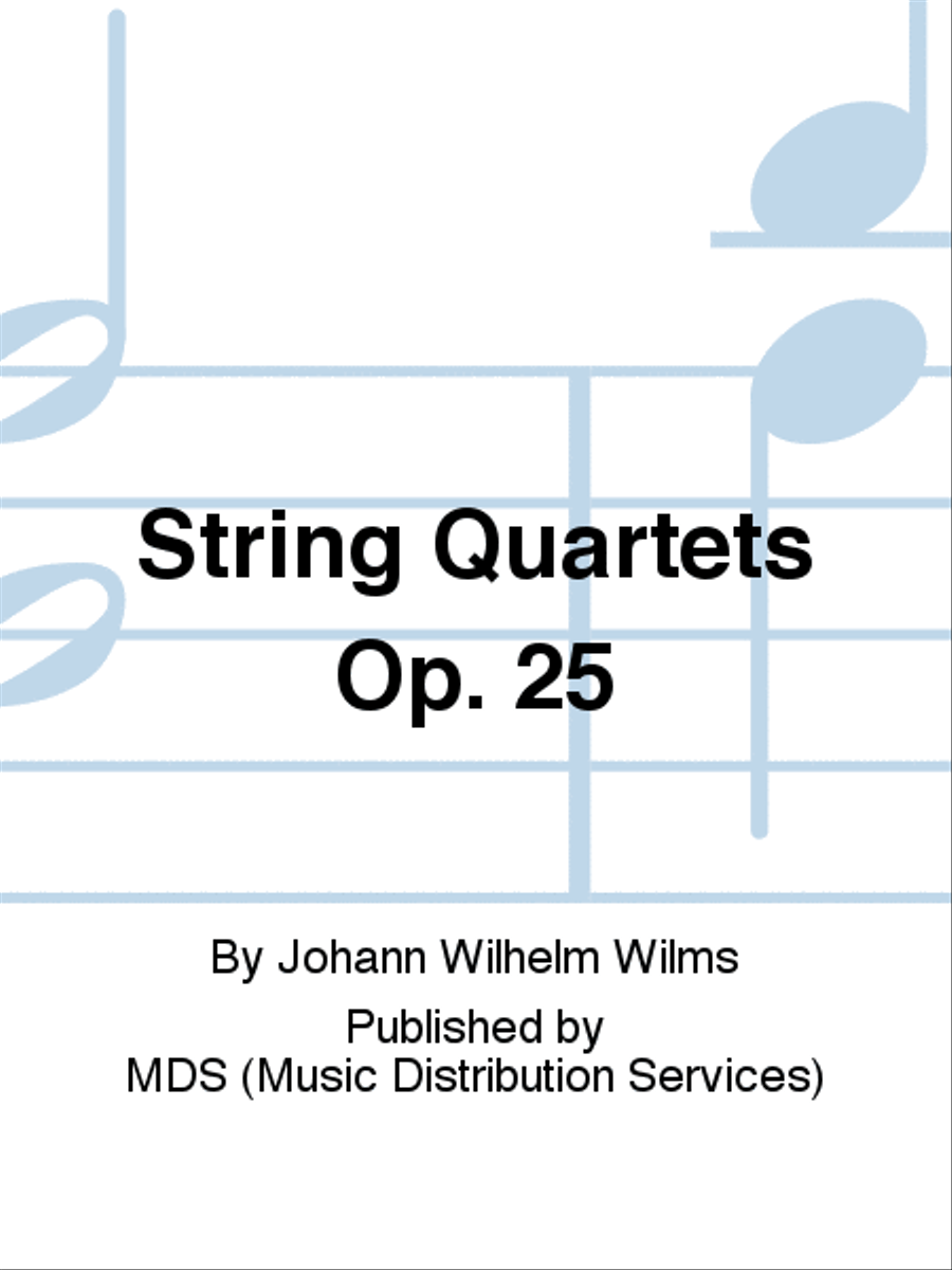 String Quartets op. 25 String Quartet scores gallery preview page 1