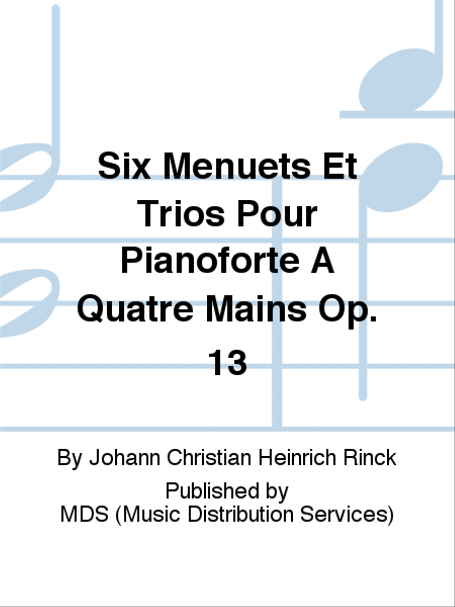Six Menuets et Trios pour Pianoforte à quatre mains op. 13 Piano Duet scores gallery preview page 1