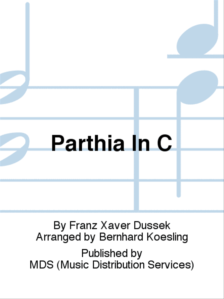 Parthia in C Clarinet scores gallery preview page 1