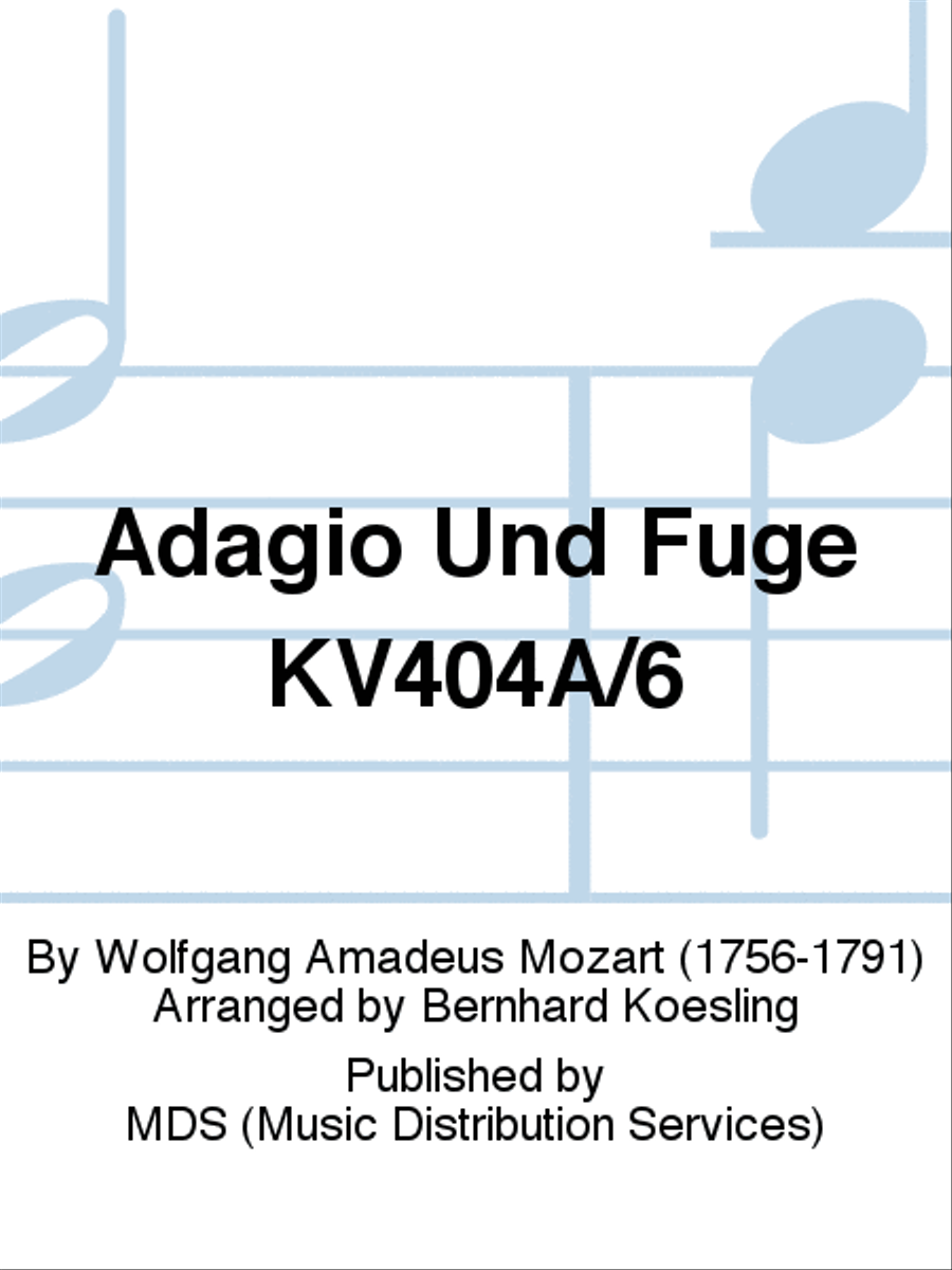 Adagio und Fuge KV404a/6 Clarinet scores gallery preview page 1