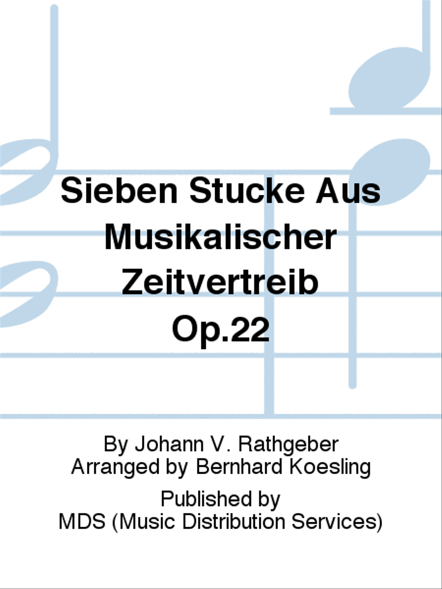 Sieben Stücke aus Musikalischer Zeitvertreib op.22 Clarinet scores gallery preview page 1
