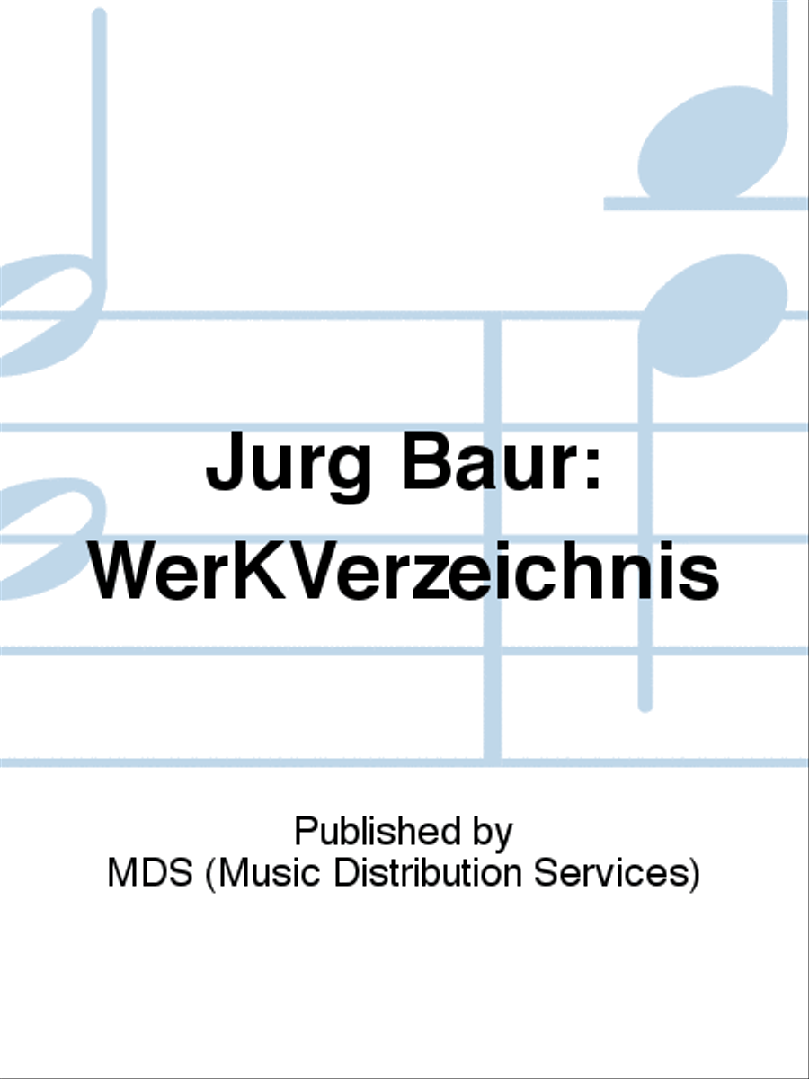 Jürg Baur: Werkverzeichnis School and Community scores gallery preview page 1