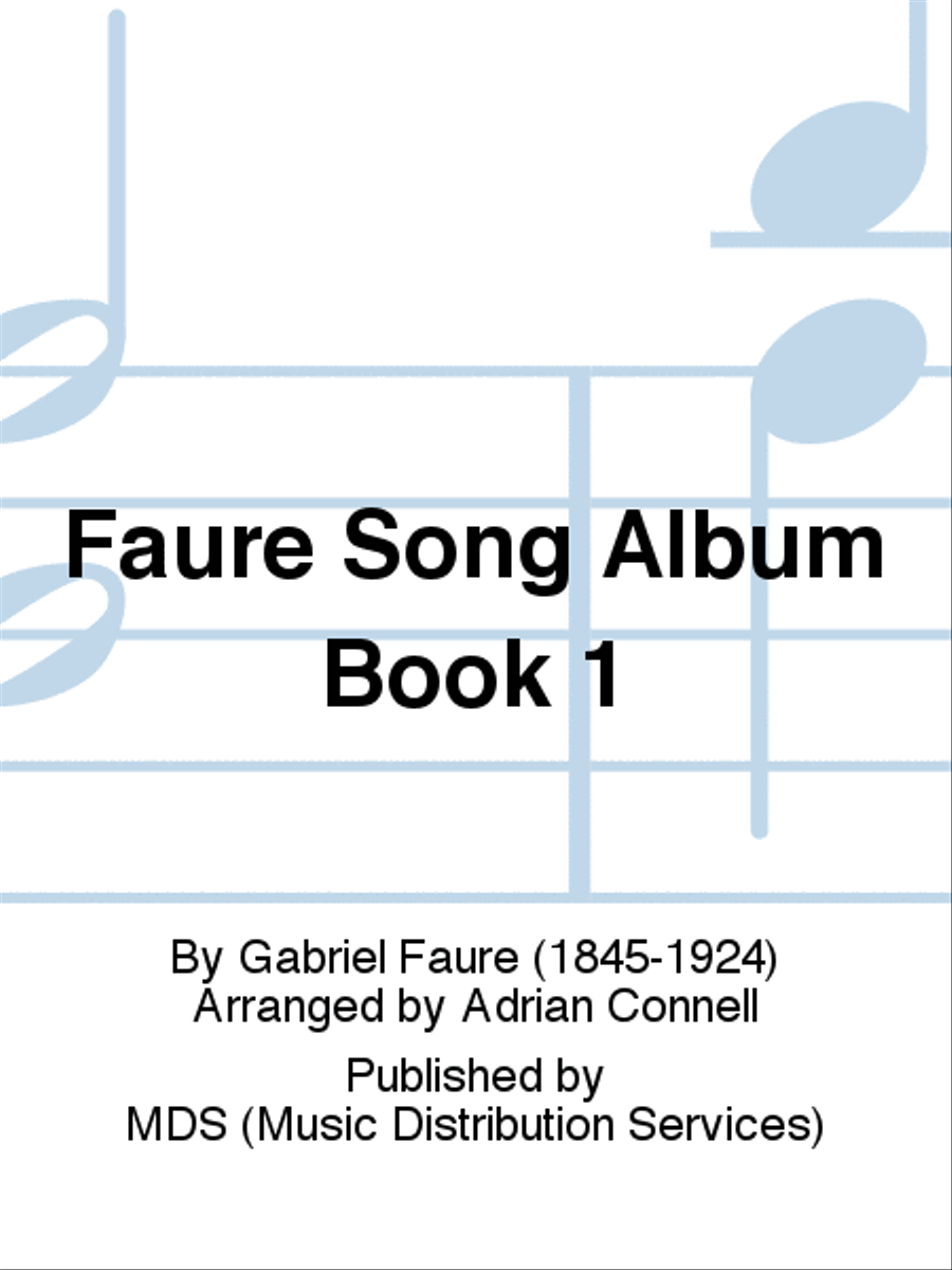 Faure Song Album Book 1 Piano Accompaniment scores gallery preview page 1
