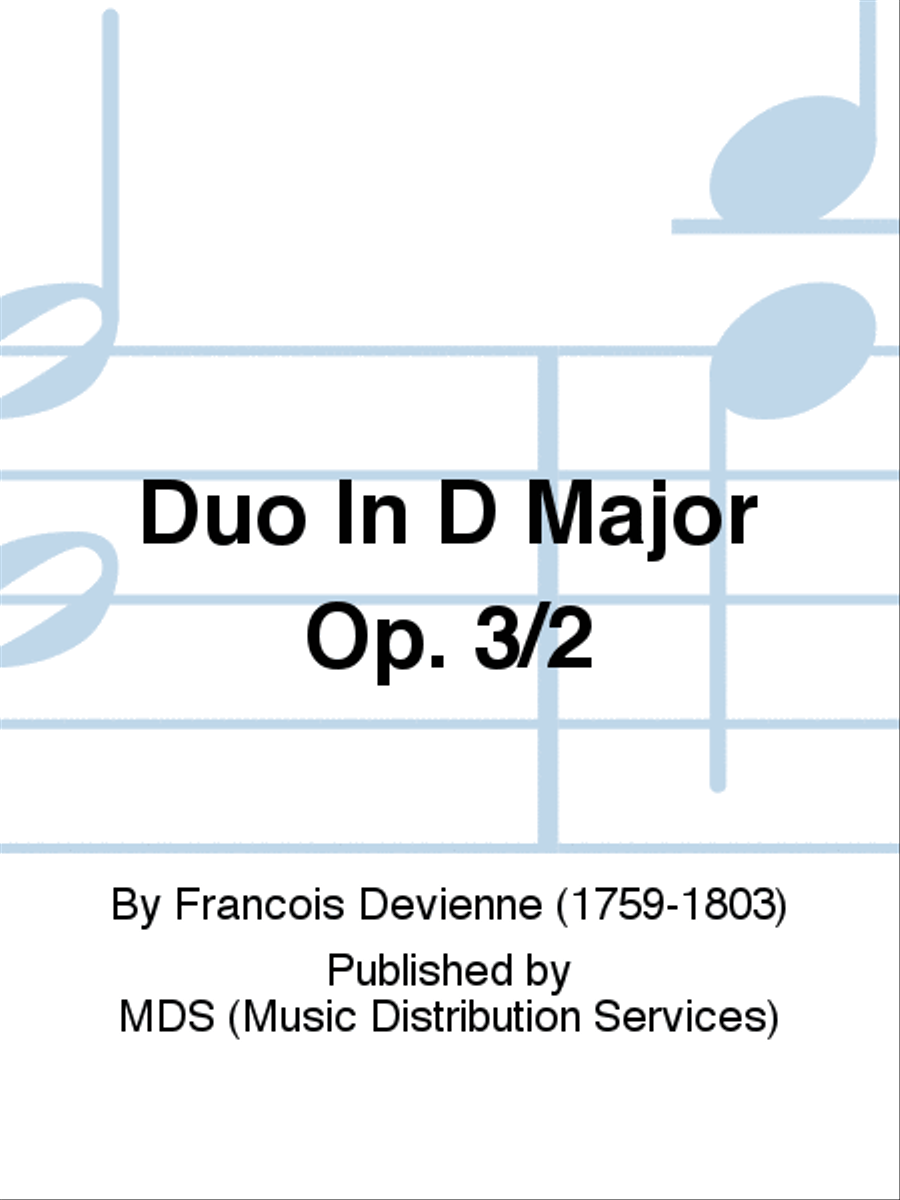Duo in D Major op. 3/2 Flute Duet scores gallery preview page 1