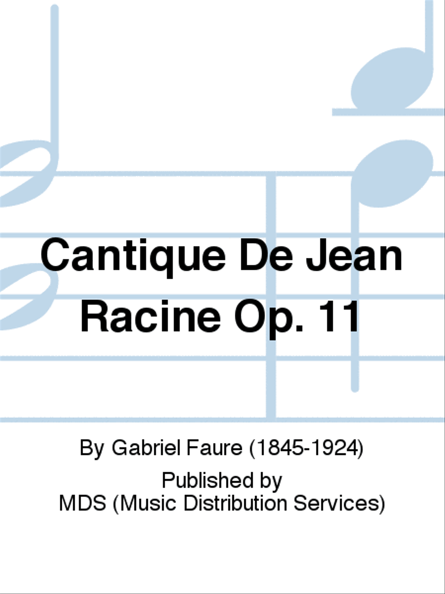 Cantique de Jean Racine op. 11 Mixed Choir scores gallery preview page 1