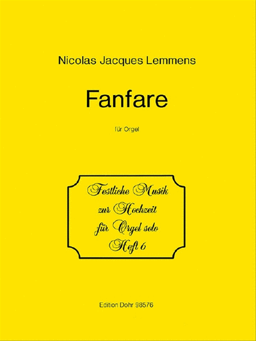 Fanfare 6 Organ scores gallery preview page 1