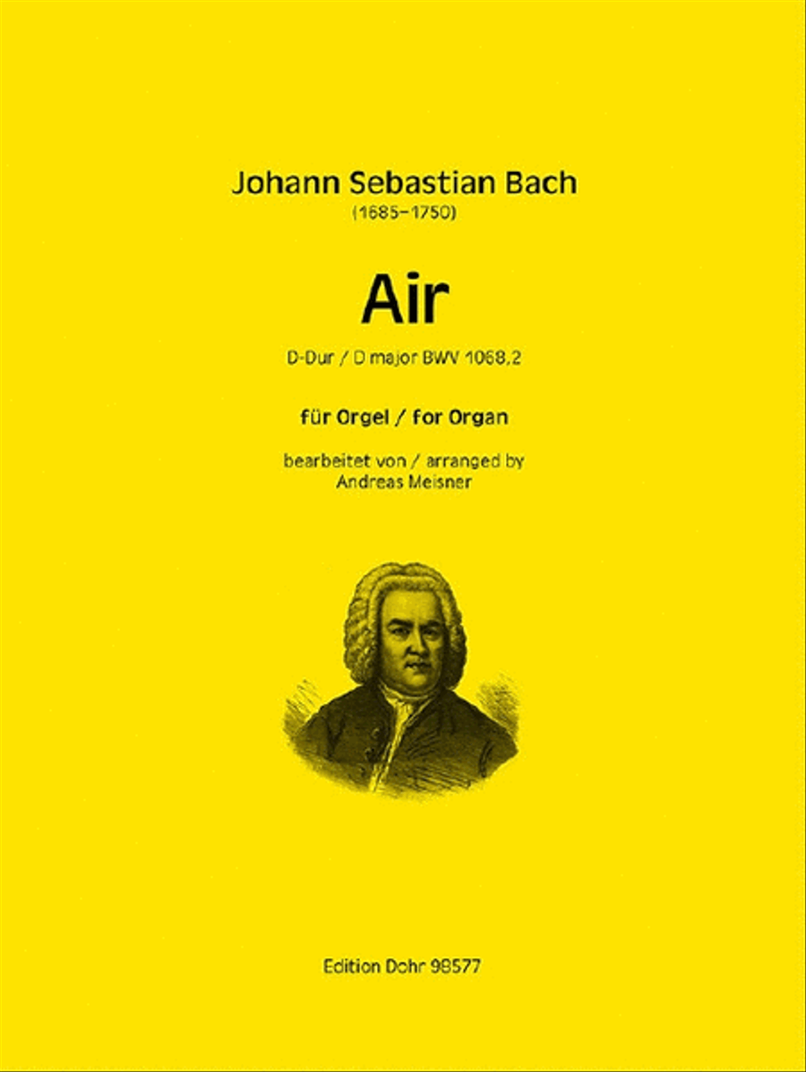 Air from Overture BWV 1068,2 7 Organ scores gallery preview page 1