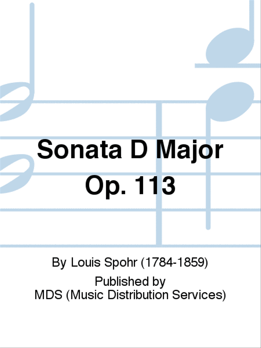 Sonata D Major op. 113 Harp scores gallery preview page 1
