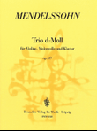 Klaviertrio d-moll MWV Q 29 op. 49 op. 49 MWV Q 29