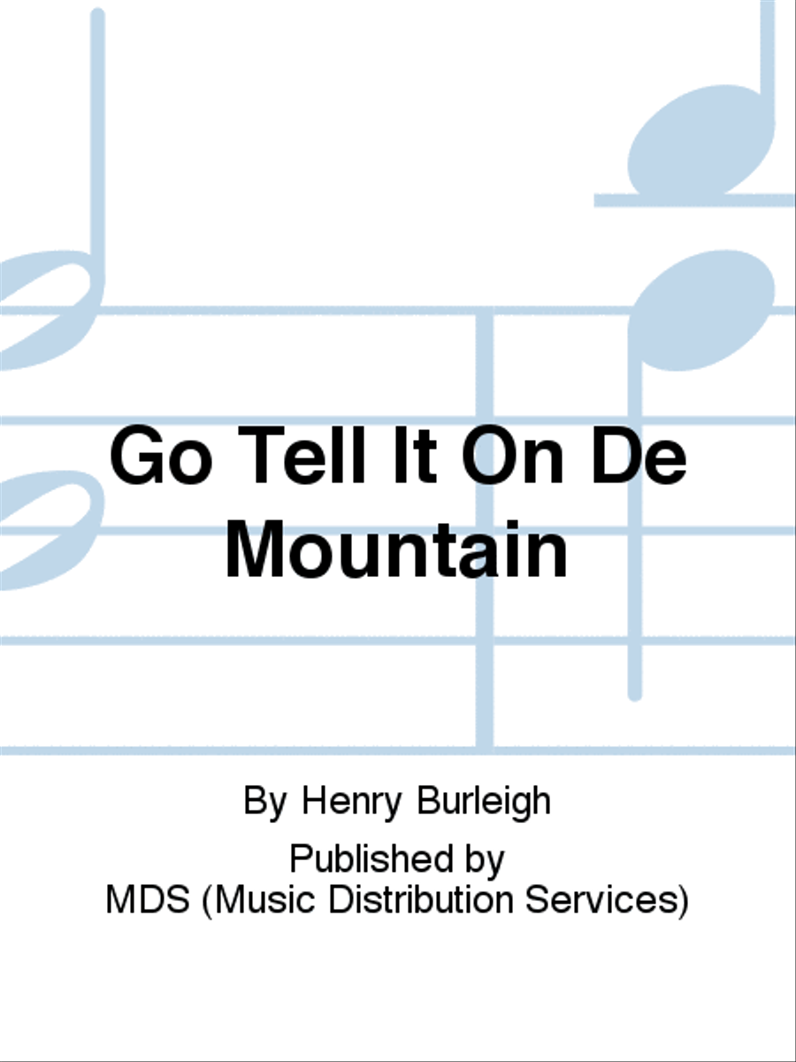 GO TELL IT ON DE MOUNTAIN 4-Part scores gallery preview page 1
