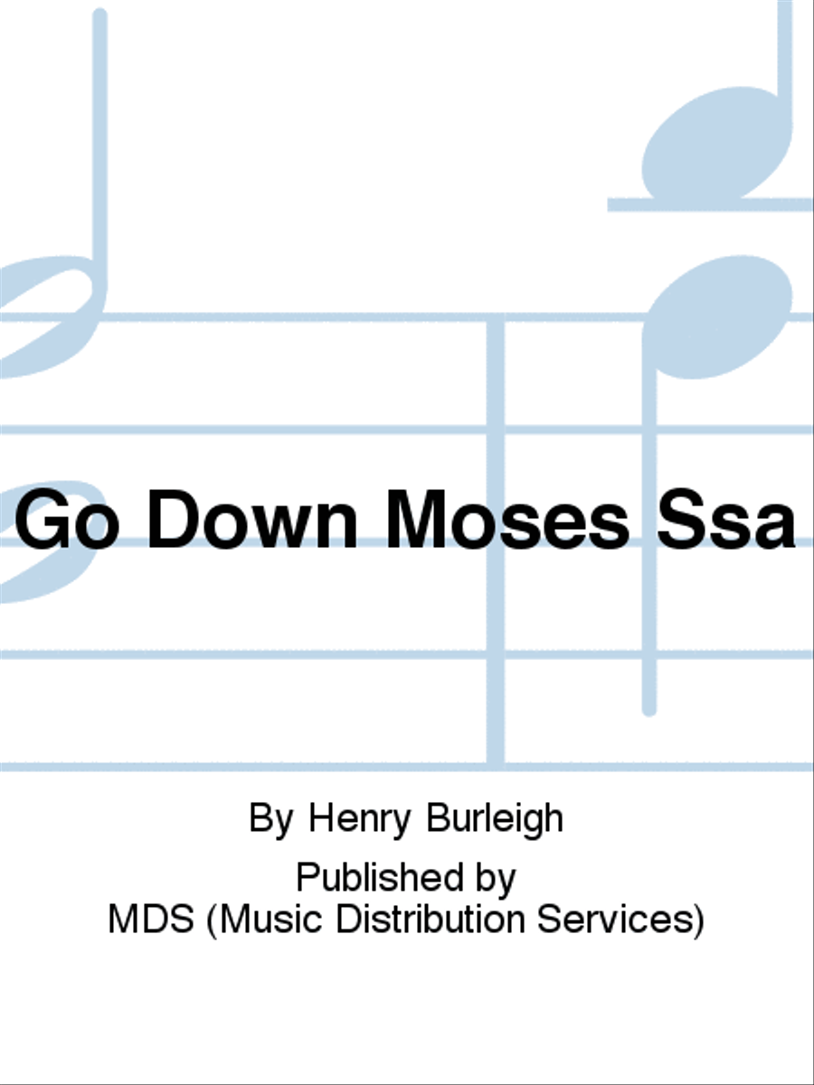 GO DOWN MOSES SSA SSA scores gallery preview page 1