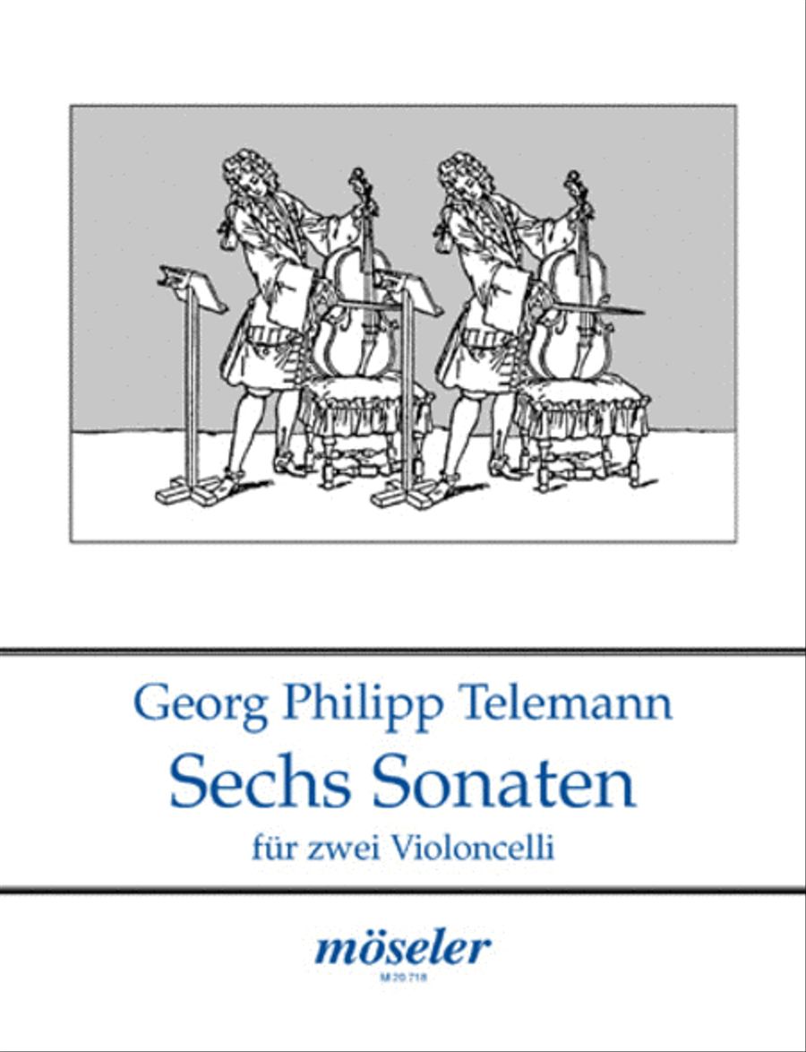 Six sonatas op. 2 TWV 40:101-106 Cello scores gallery preview page 1