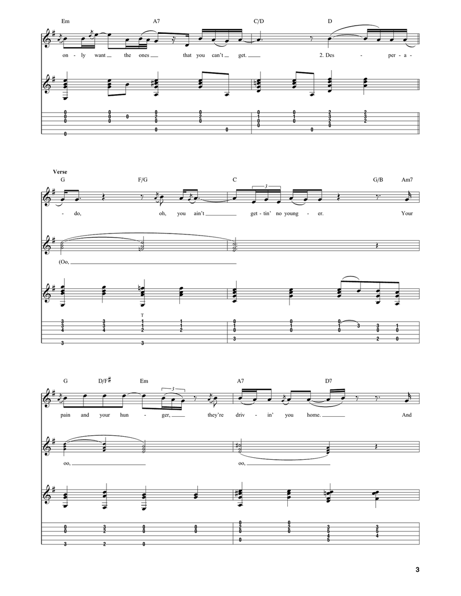 Desperado Desperado Acoustic Guitar scores gallery preview page 3