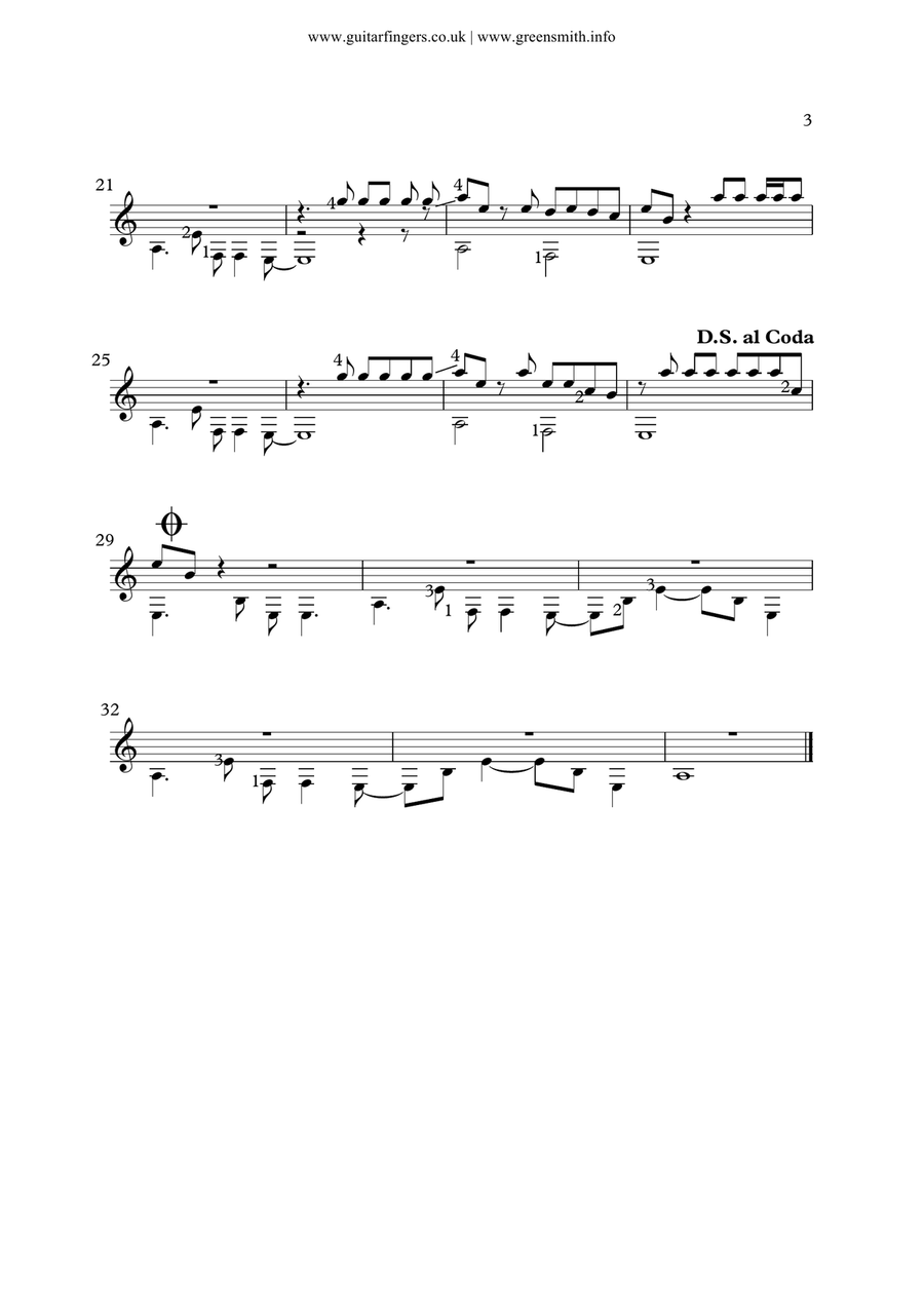 Havana Acoustic Guitar scores gallery preview page 3